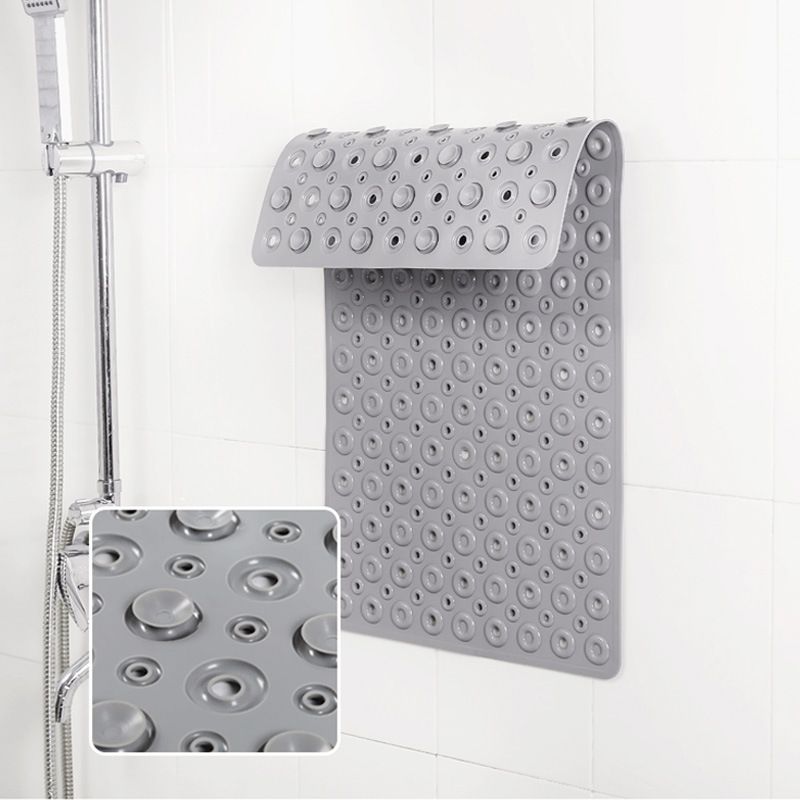 Soft Silicone Bath Mat Non Slip with Suction Cups Tub Mat for Bathroom for Kids Elderly Extra Large Shower matt - Grey — image 2