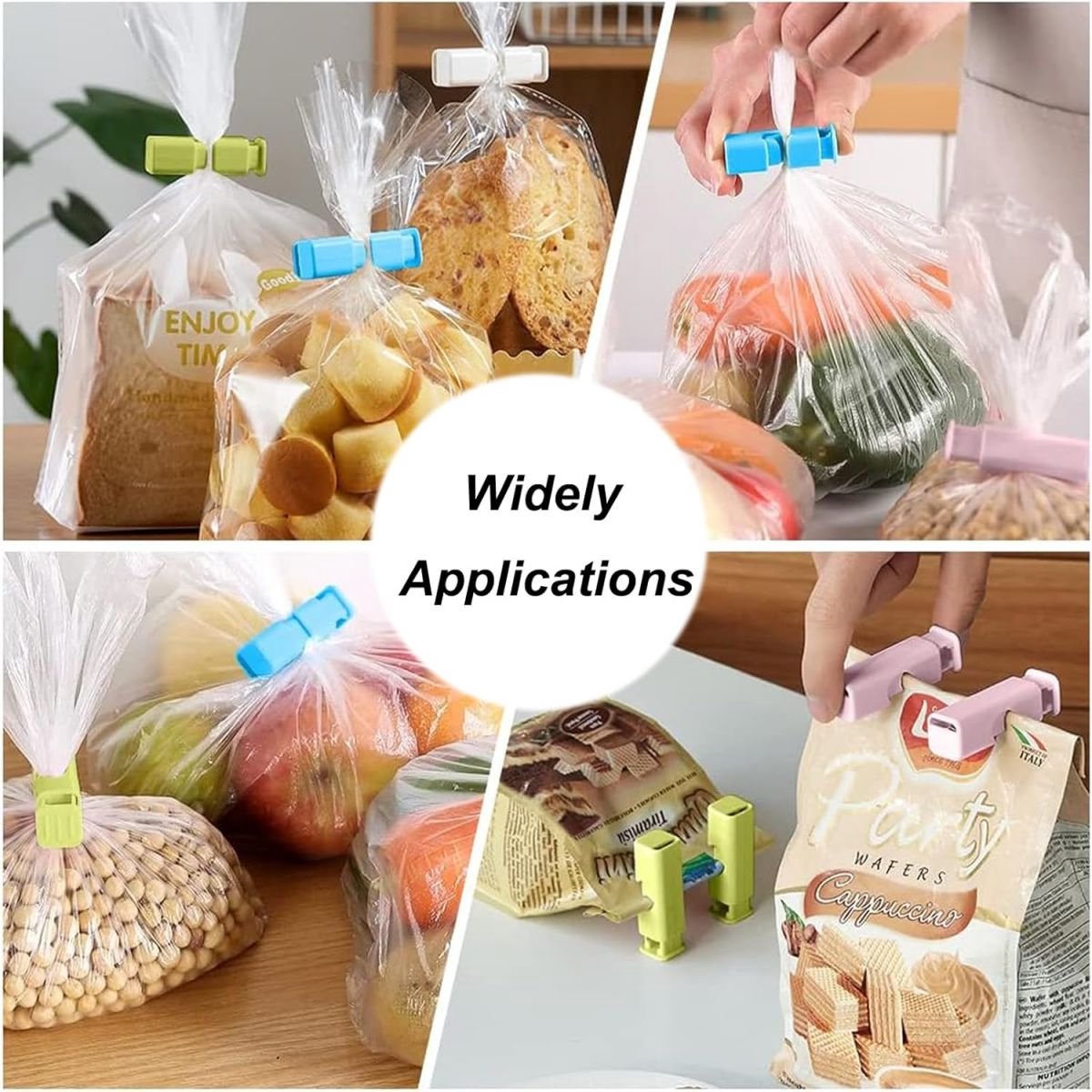 Bag Sealer - 12 Pieces - Freshness Clips - Sealing Clamps - Sealing Clips - Bag Sealer – Bag Clamps - Bag Sealer - Sealing Clips - Clamps - Bag Clamp - Kitchen — image 2