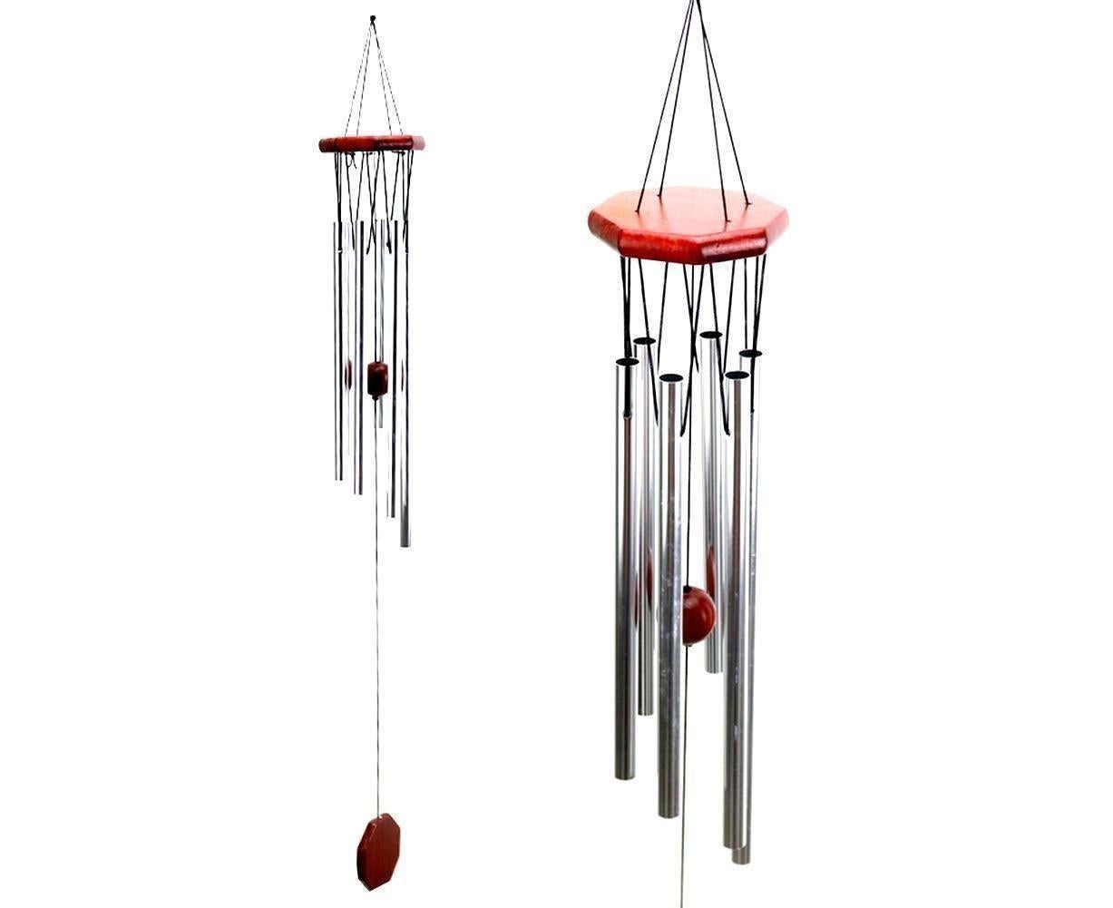 Wood Metal Retro Wind Chime Outdoor Garden Porch Balcony Home Decor Ornament-Random Style — image 3