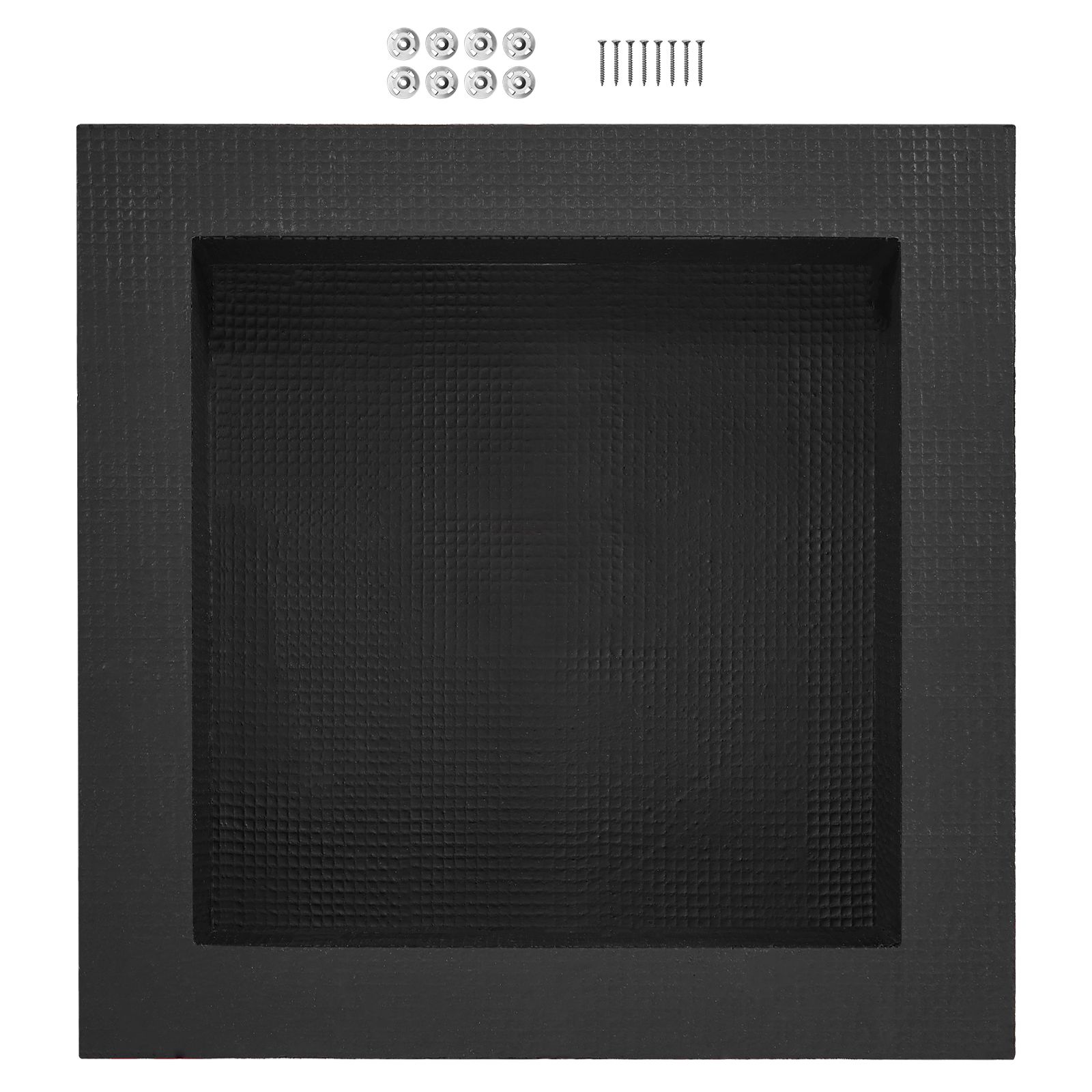 Shower Niche Ready for Tile 40.64 x 40.64 cm, Single Shelf Organizer, Square Corners Wall-inserted Niche Recessed, Sealed Protection Modern Soap Storage Niche
