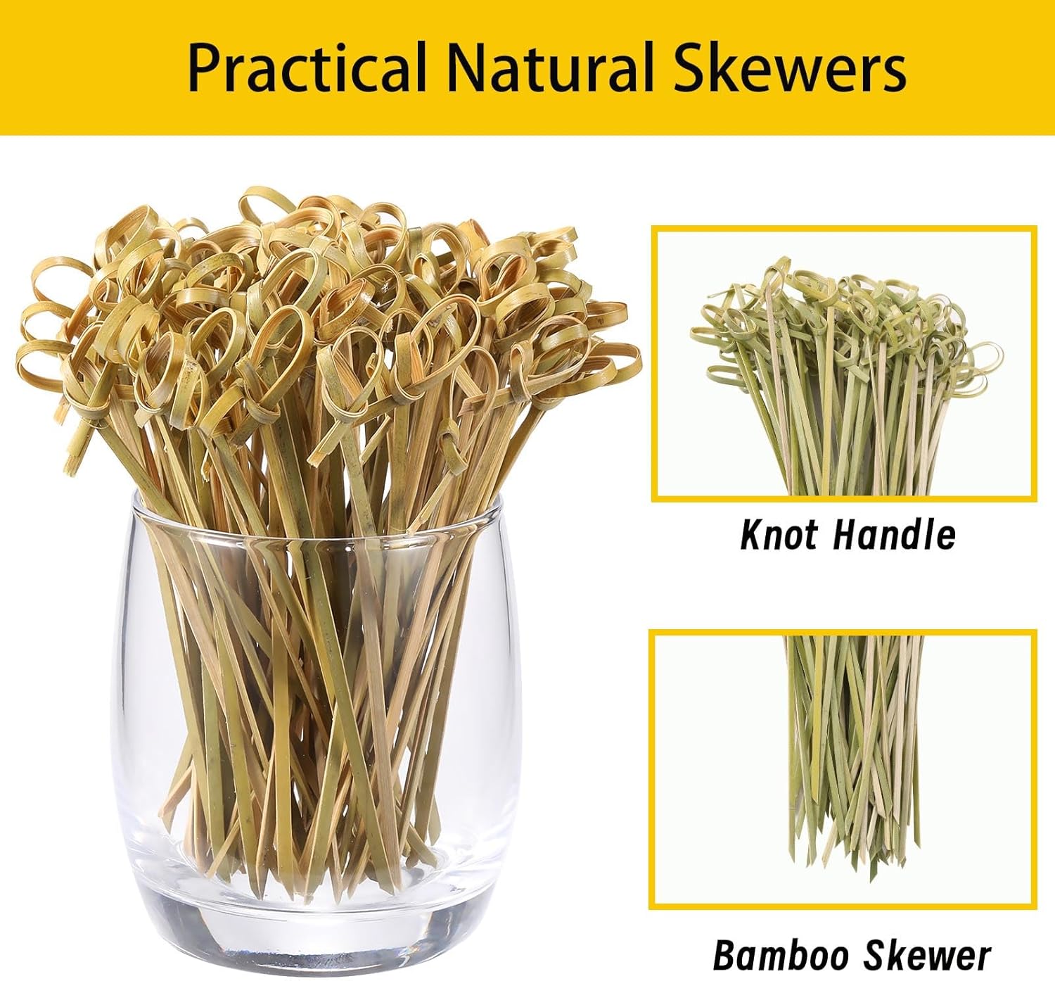 Charcuterie Cups with Cocktail Picks, 12 OZ Paper Appetizer Cups 24 Pcs with 4.7 Inch Bamboo Knot Skewers 100 Pcs, French Fries Holder Cones Brown, Party — image 6