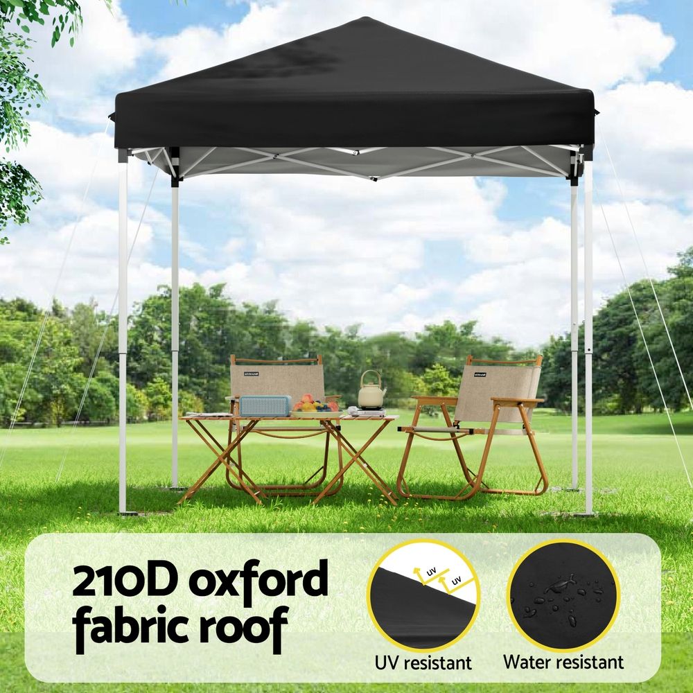 Instahut Gazebo 2x2m Outdoor Patio Garden Marquee Shade Black โ image 4