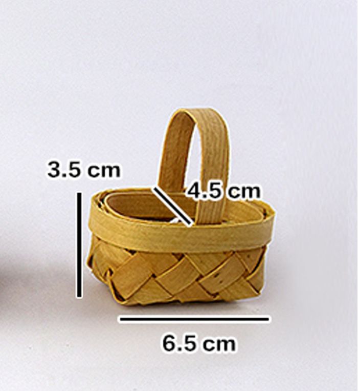 12pcs Mini Basket Mini Picnic Baskets Mini Accessories Mini Willow Baskets Woven Baskets Party Favor Household Candy Basket โ image 3