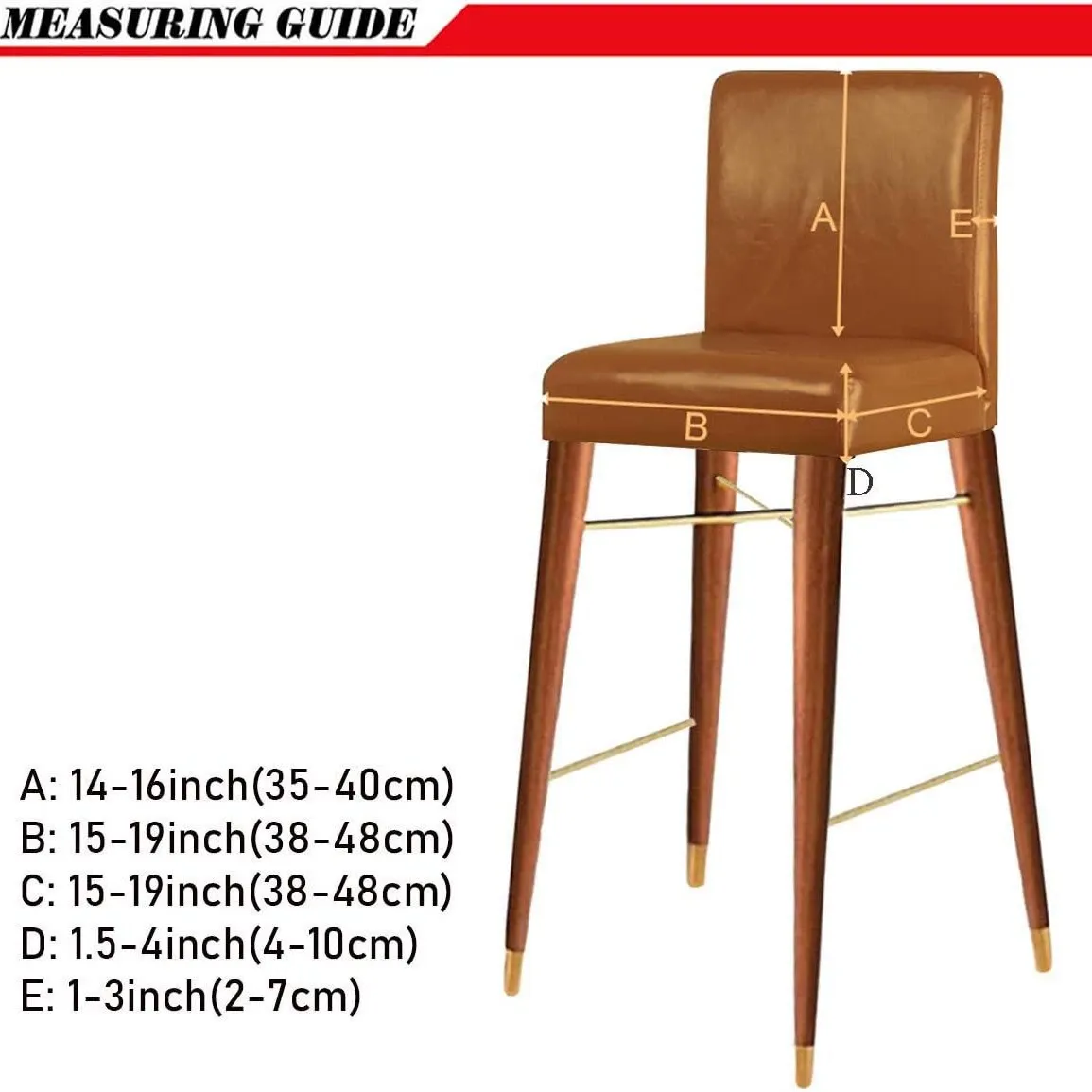 Chair Covers for Pub Chairs,Counter Stool Slipcovers, Stretch Bar Stool Chair Covers Pack of 2 (Off White)Only chair covers โ image 4