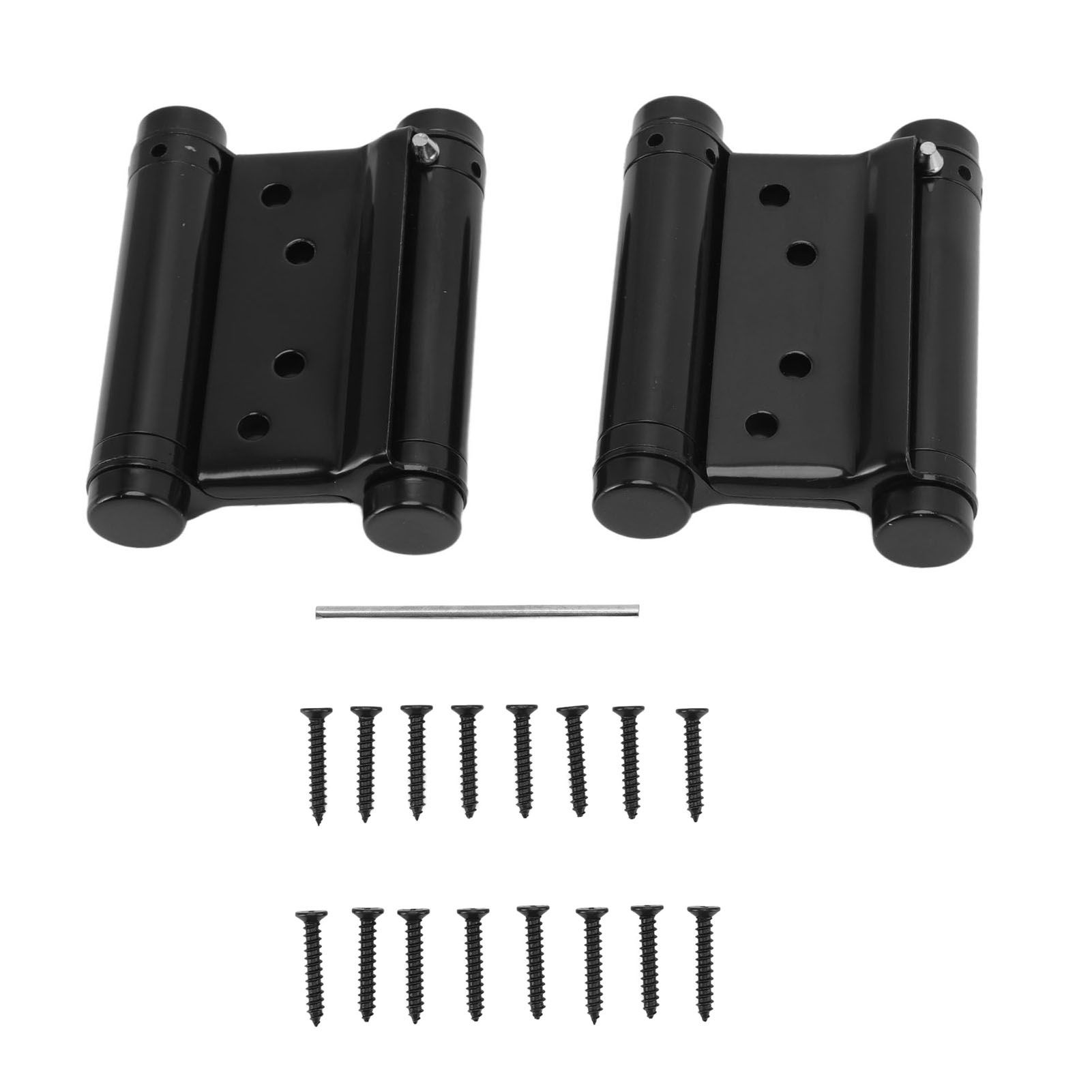 1 Pair Stainless Steel Double Action Spring Hinge Automatic Closing Fence Gate Spring Hinge Black Door Hinge โ image 3