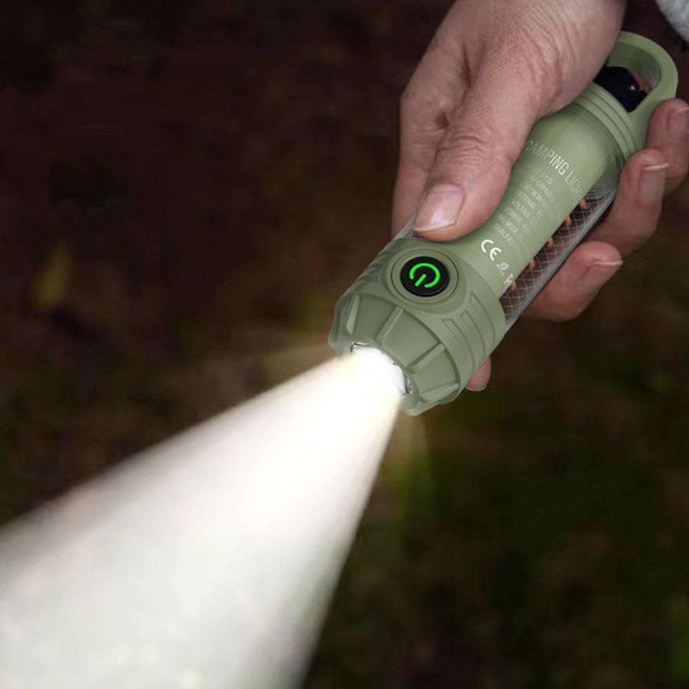 LED Camping Keychain Light - Mini Lantern with Hook for Outdoor Use Blackish Green โ image 3