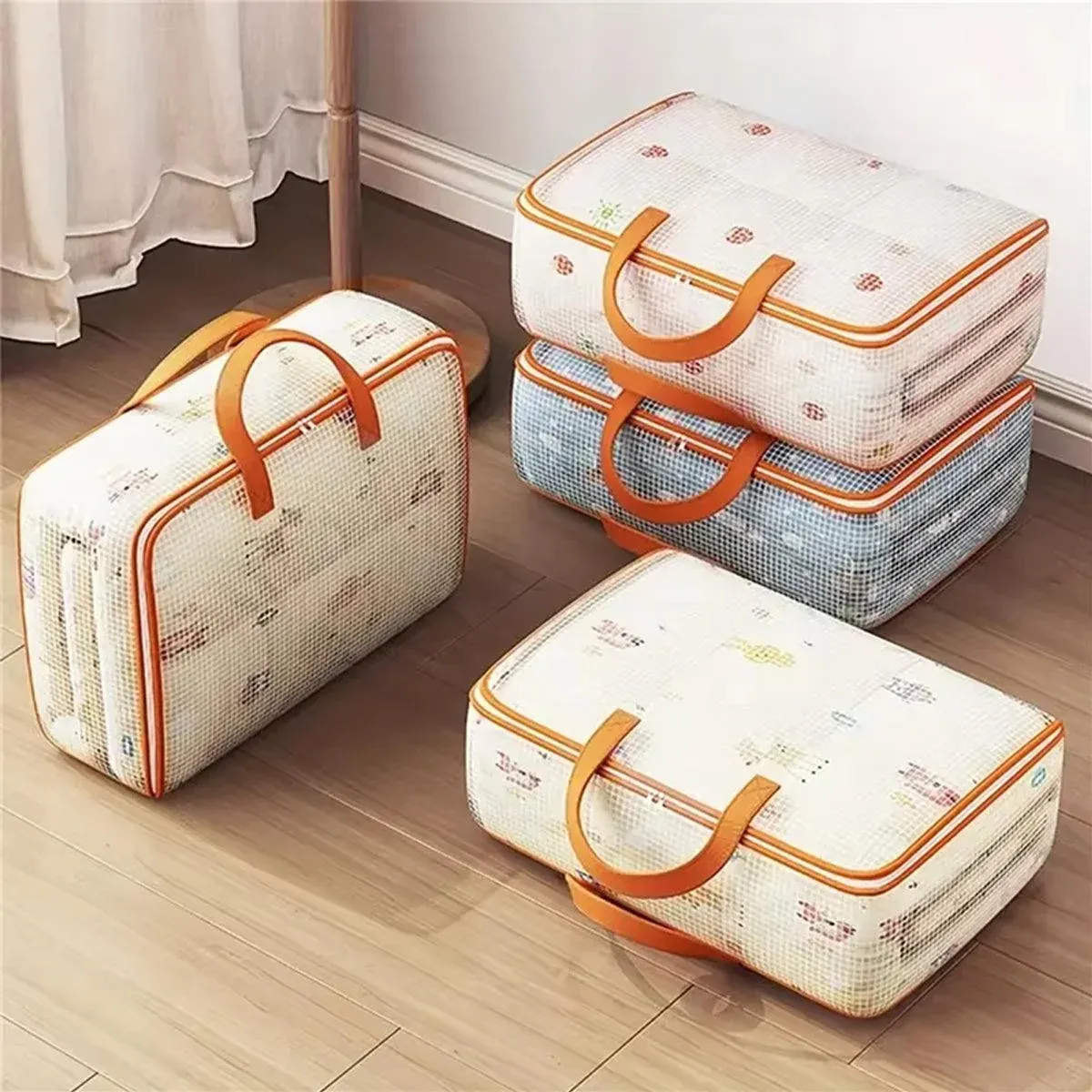 4pcs Large Capacity Quilt Storage Bags for Clothes Luggage Moving Organising Bag — image 5