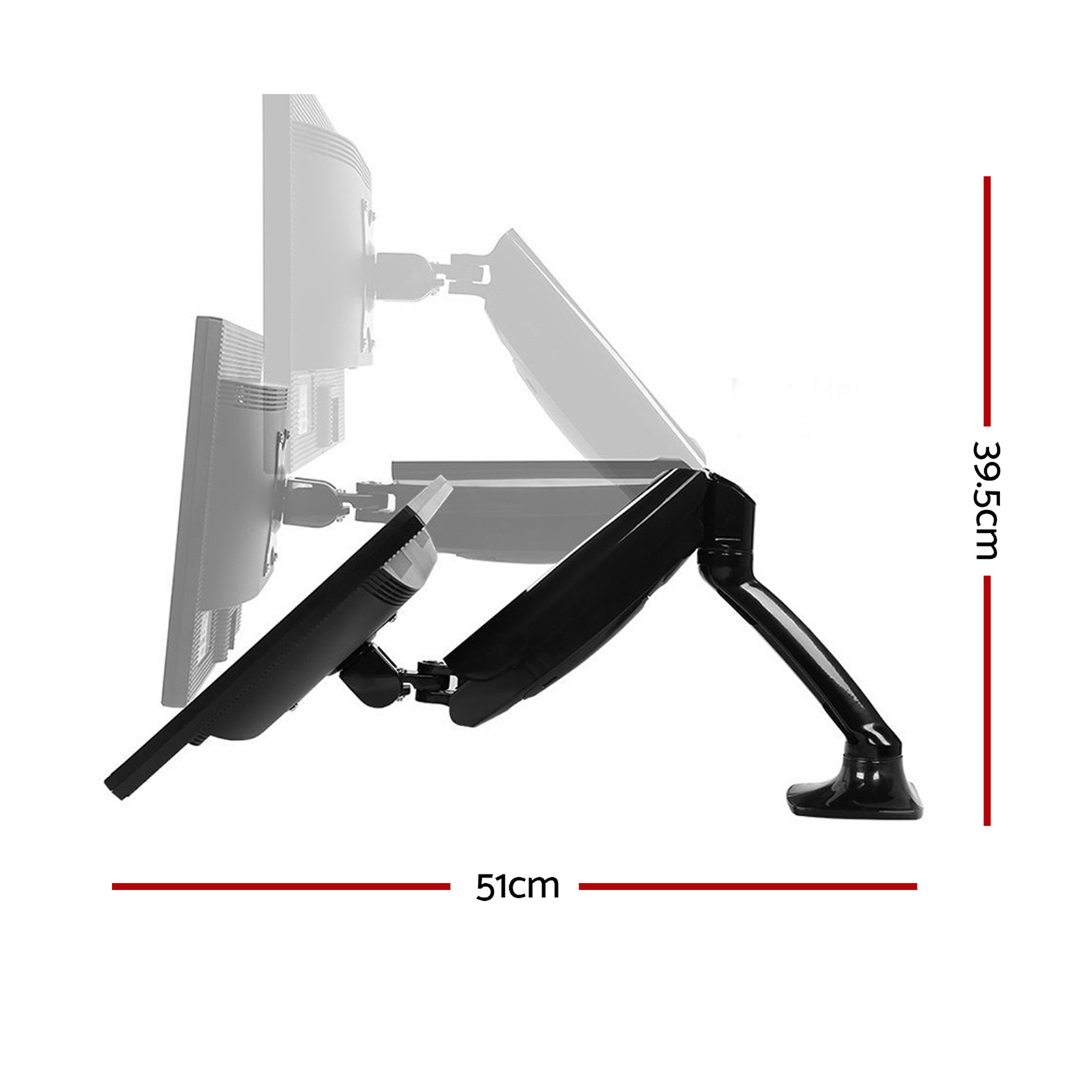 Artiss Monitor Arm Gas Spring Desk Mount Screen Holder — image 2