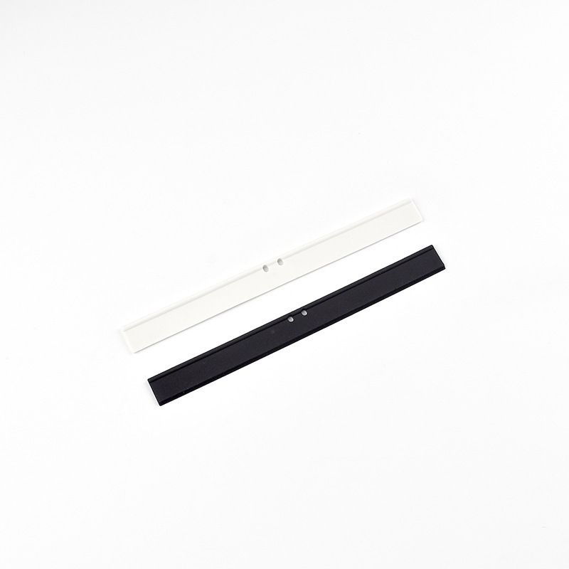 2PCS Replacement Silicon Rubber Squeegee Blade, 10 Inch Black and white Replacement Silicon Rubber Squeegee Blade