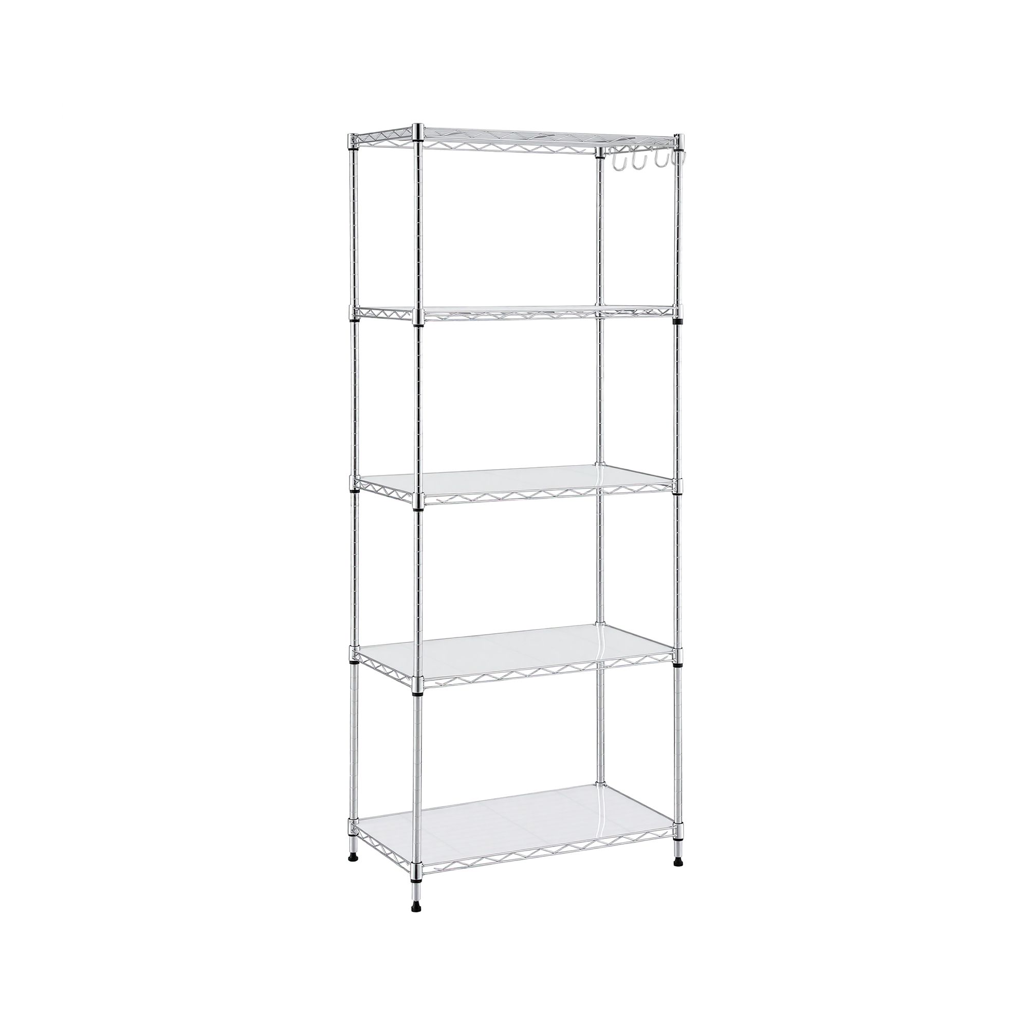 Artiss 5-Tier Kitchen Rack Shelf Shelving Unit 60x35x150CM Adjustable Metal Storage Shelves Silver — image 2