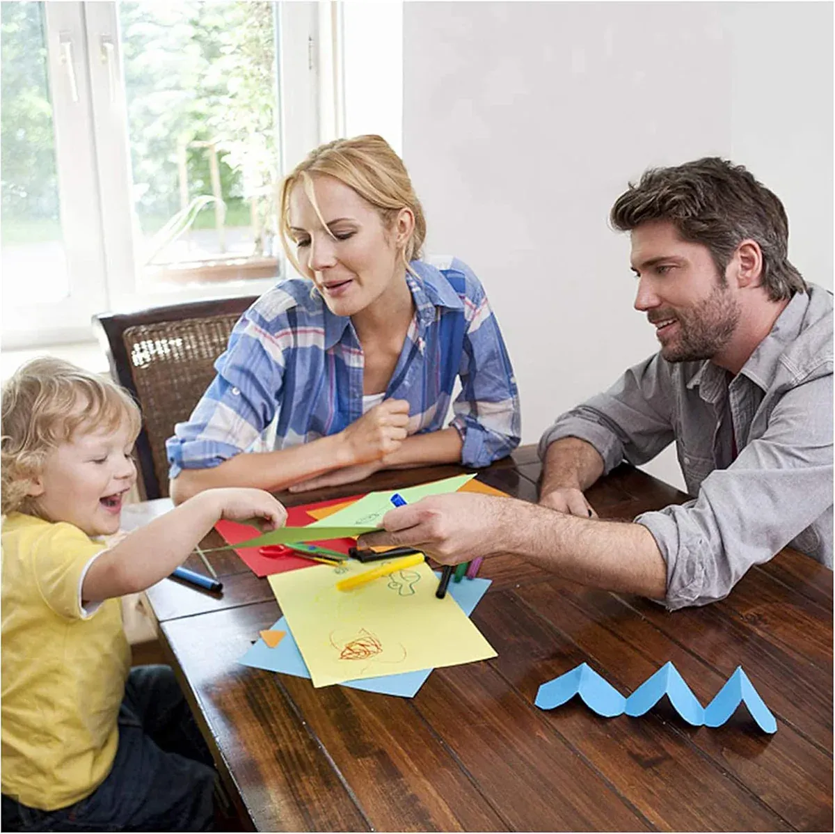 A4 Coloured Paper 70/80GSM Multi Colours for Craft Scrapbook School Project - 5-Colour — image 5