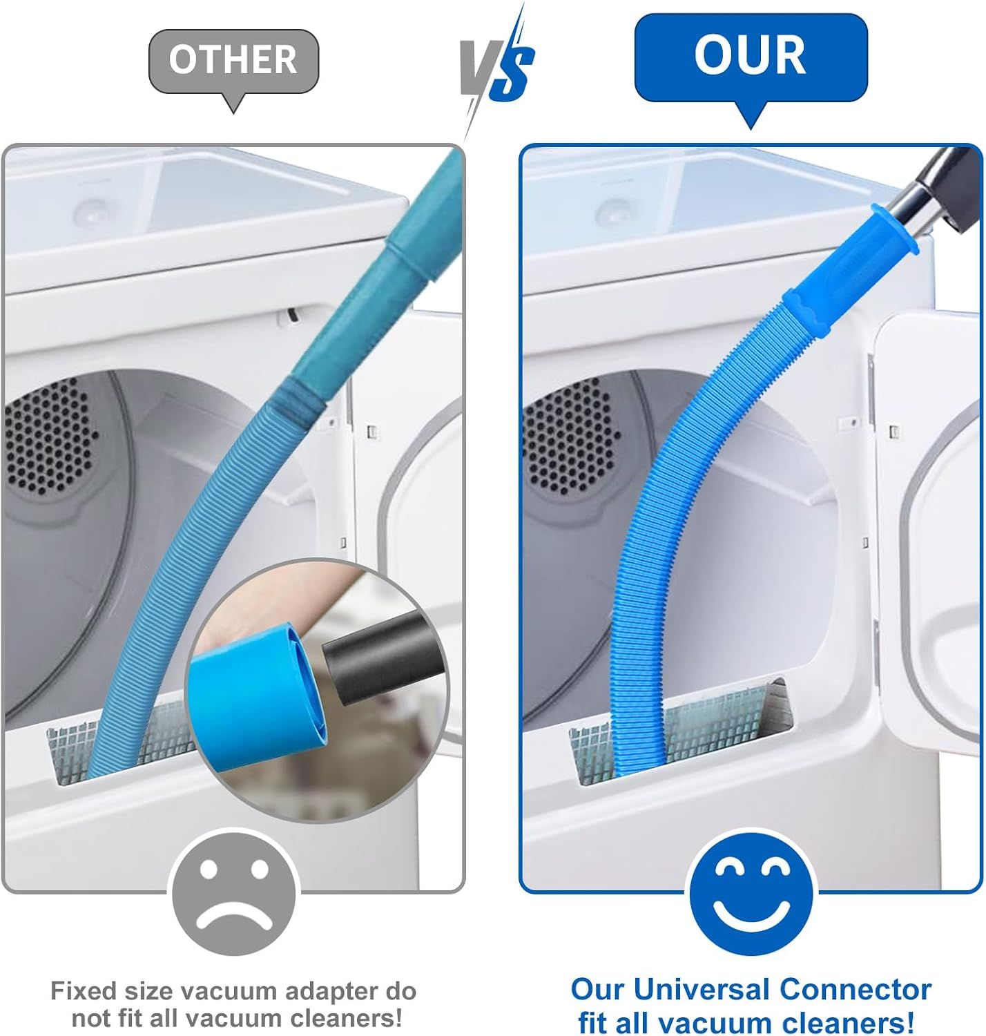 Universal Dryer Lint Cleaner for Vacuum Cleaners Blue โ image 2