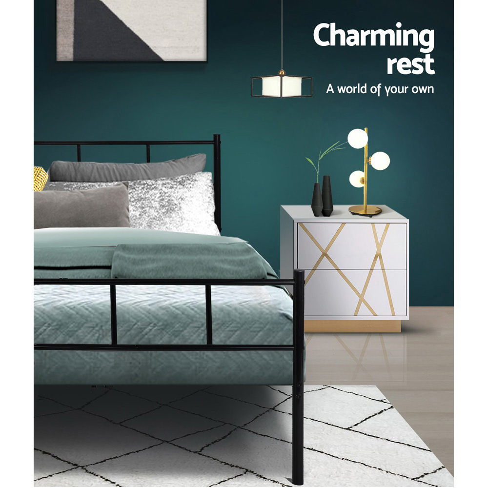 Artiss Bed Frame Single Metal Bed Frame SOL β image 6
