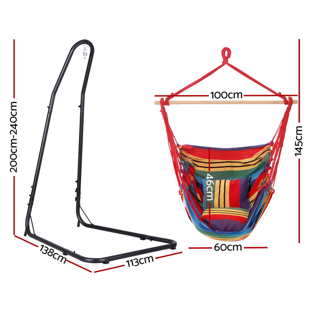 Gardeon Hammock Chair with Heavy Duty Steel Stand โ image 2