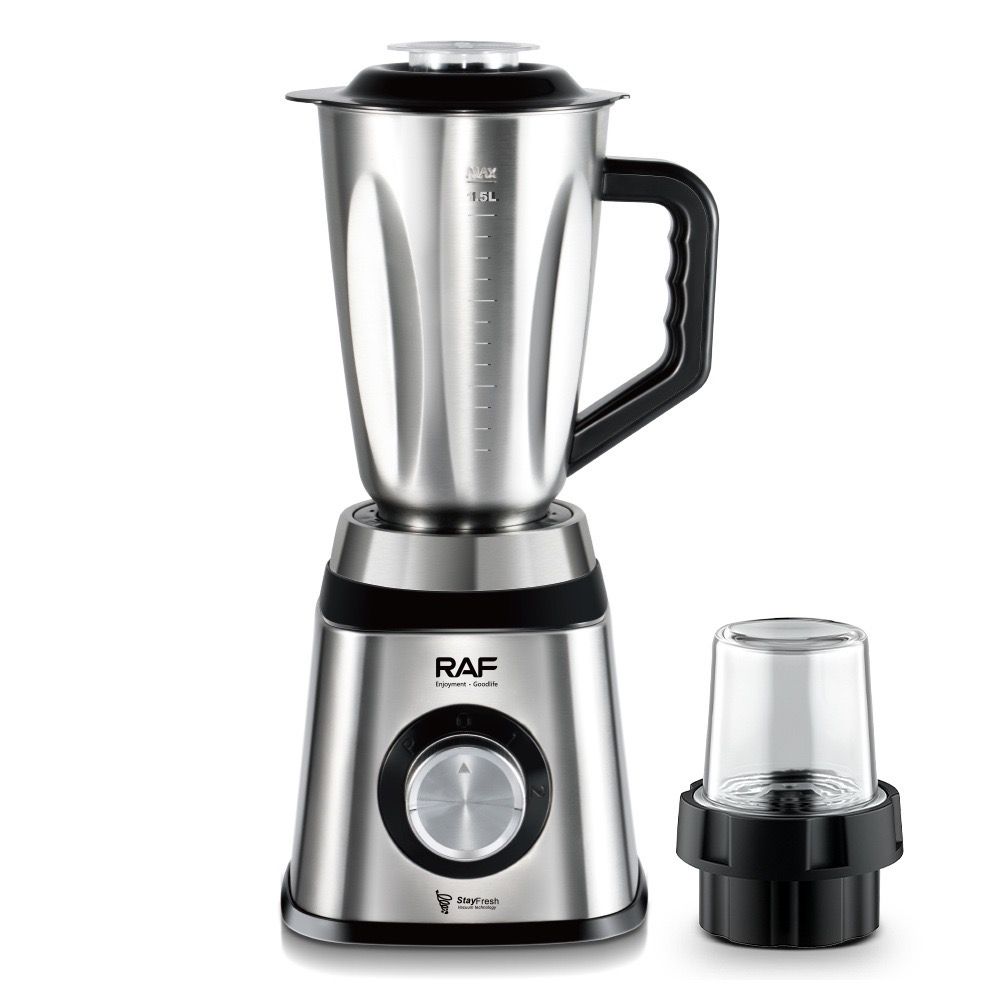 2-in-1 Electric Blender and Grinder with Stainless Steel Body, 1.5L Mixing Pitcher and Detachable Glass Mill for Juices, Smoothies, Coffee Beans, and — image 4