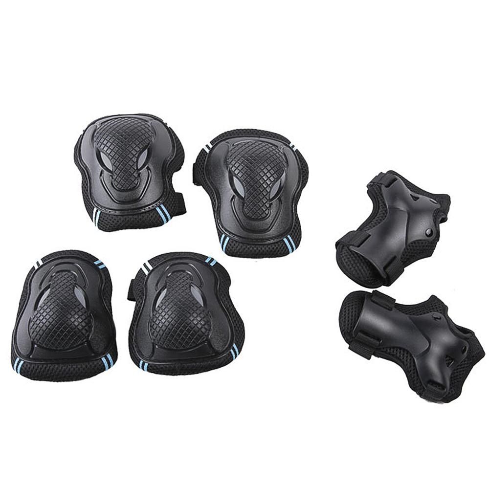 6Pcs Protective Gear Set Knee Elbow Wrist Guards for Skateboard Cycling Riding - M โ image 4