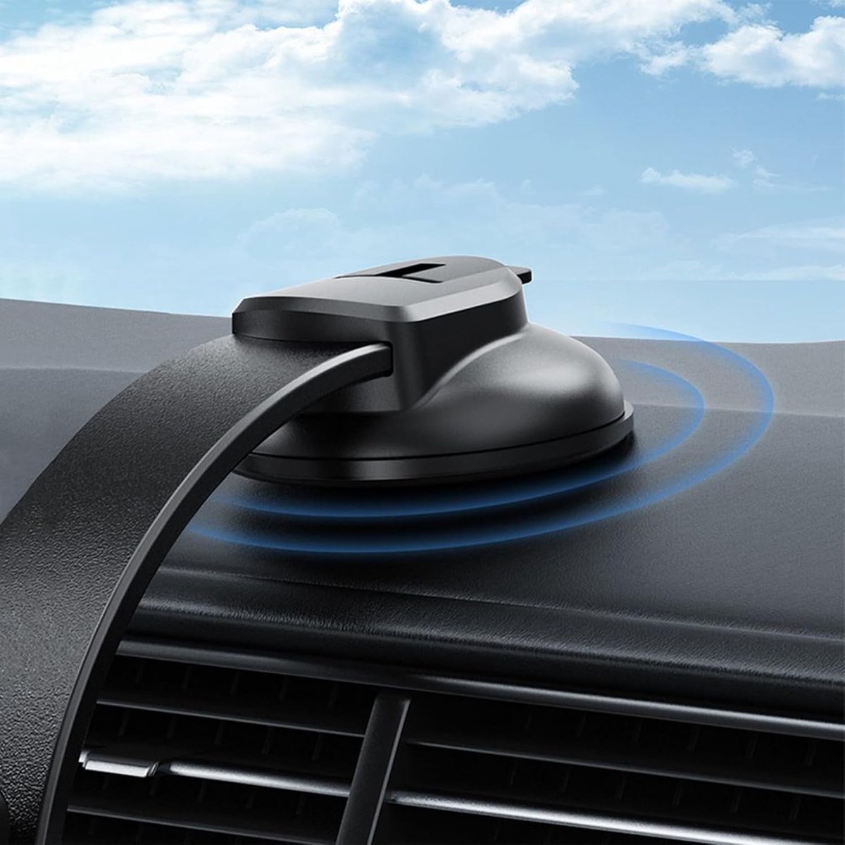 Phone Holder - Universal Base - 360° Rotatable Car Phone Holder - Suitable for cars, trucks, vehicles, windshields and mobile navigation systems — image 2