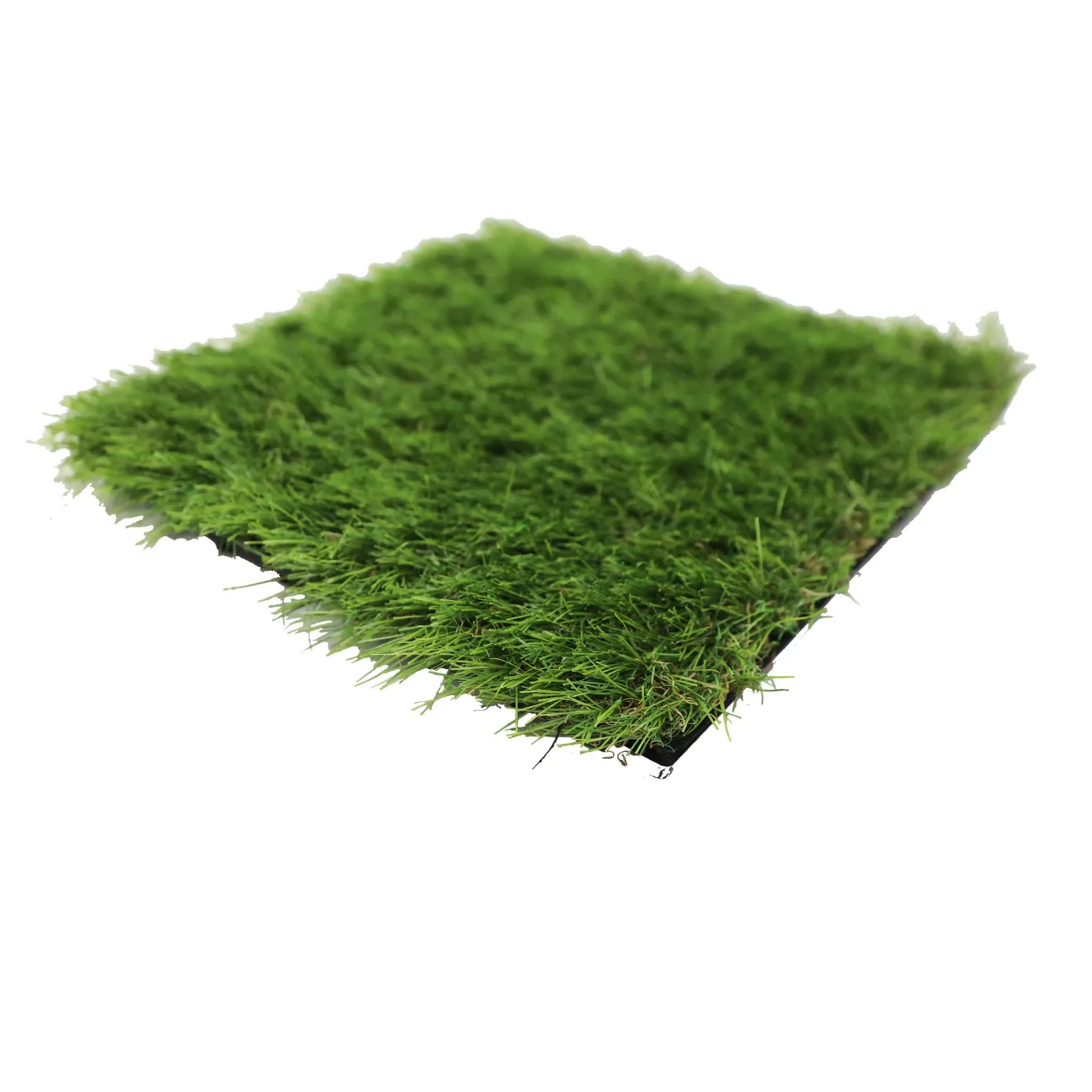 9 Pieces of Interconnecting Artificial Grass Decking Tiles (UV Resistant) 30cm x 30cm โ image 3
