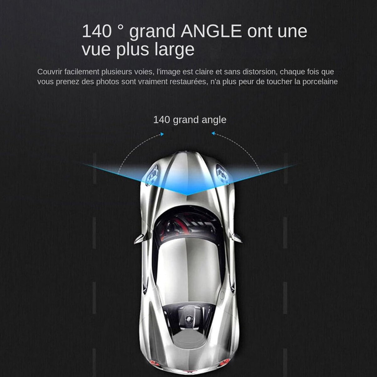 Dashcam - Dual lens 1080p - HD video recorder, wide viewing angle - Loop recording - For safety while driving, parking and traveling — image 5