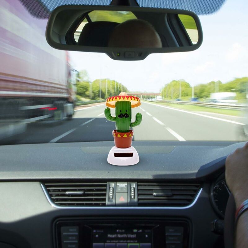 Car Ornaments DAncing Shaking Head Auto DAshboard Decoration Car Accessories (Cactus) — image 2