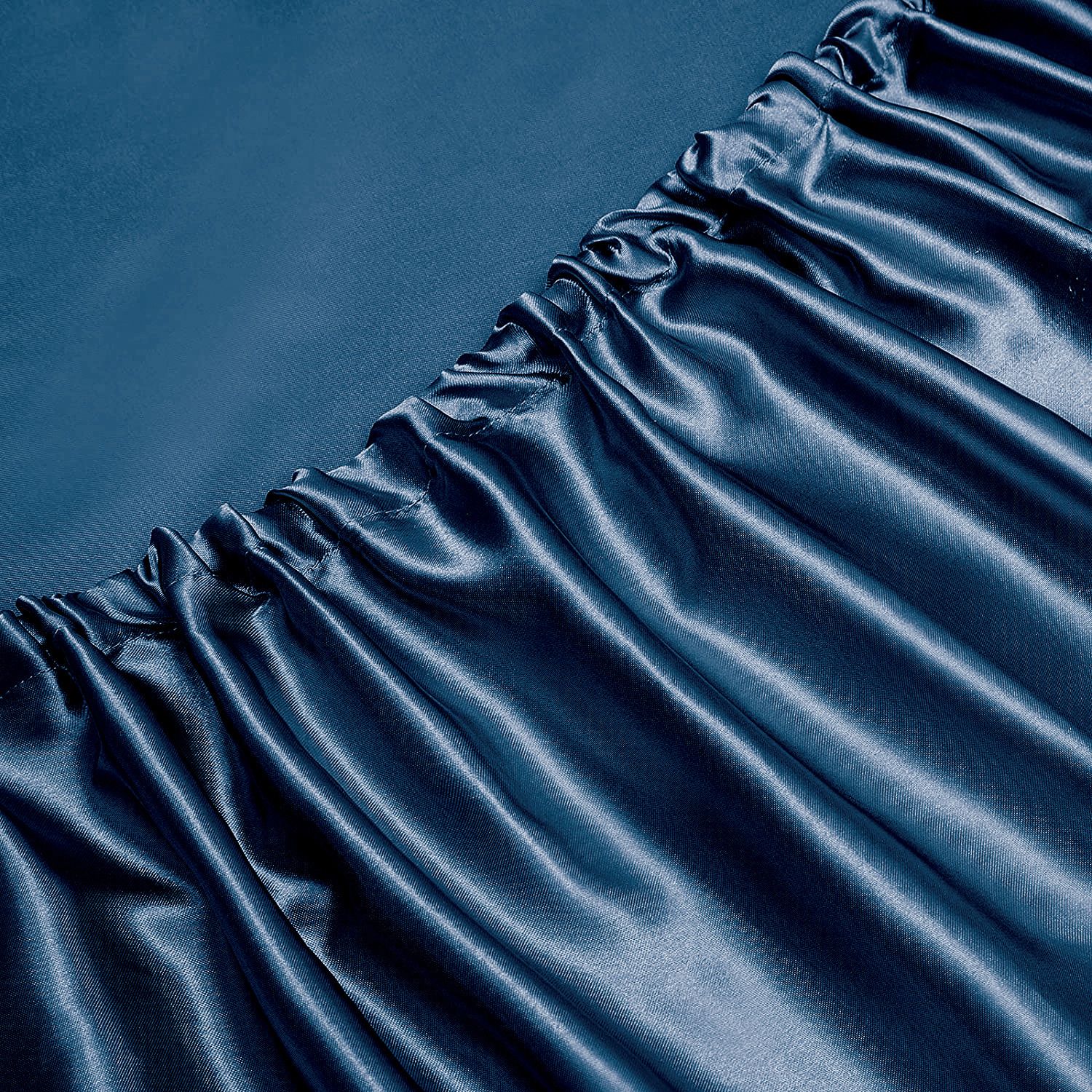 Art Silk Satin Sheet Set Hotel 4 Pieces Fitted/Flat Sheet Bedding Set-Luxury Soft Silky Sheets for Hair and Skin, Similar to Silk Bed Sheets Set 4 — image 4