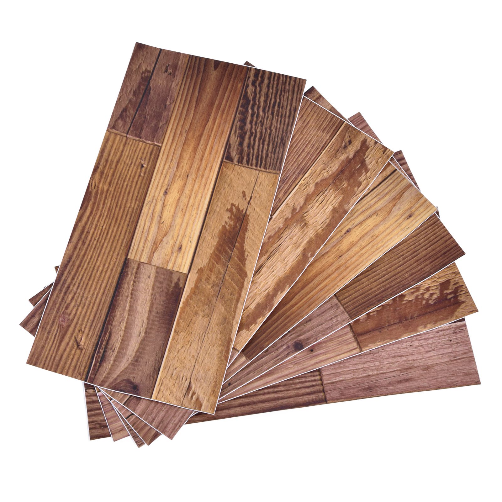 18PCS Wall Stickers Peel and Paste Wood Grain Furniture Refurbishment Sticker Waterproof for Kitchen Bathroom โ image 5