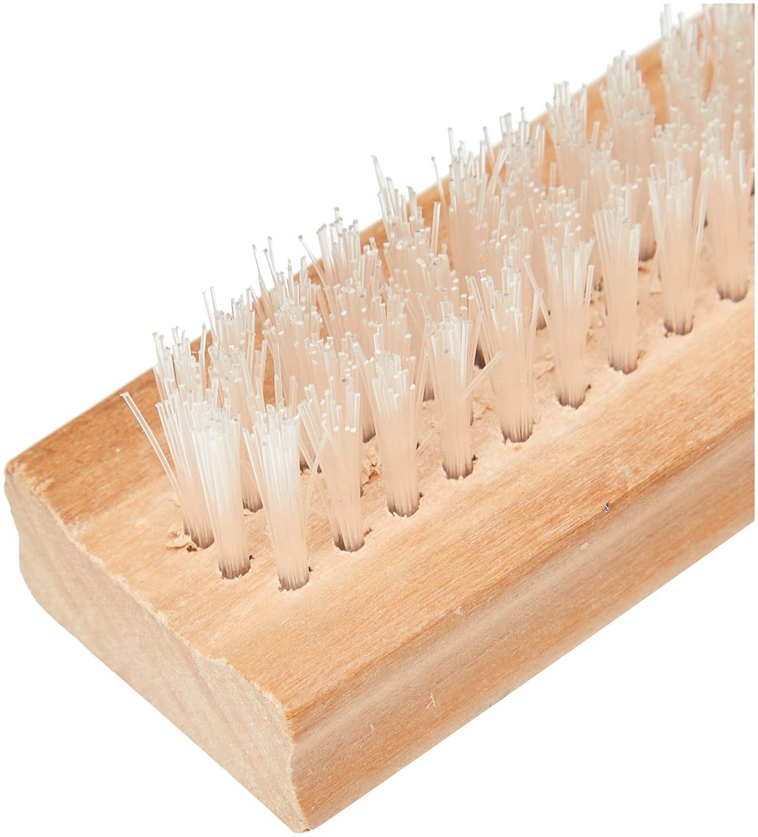 Nail brush - Wooden nail brush - Double-sided soft brush for cleaning nails - Nail and pedicure brush — image 2
