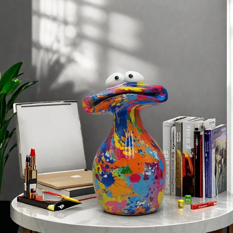 Water Transfer Print Frog Figurine - Wine Cabinet Decor, High-End Home Ornament, Gift for Family & Friends — image 2