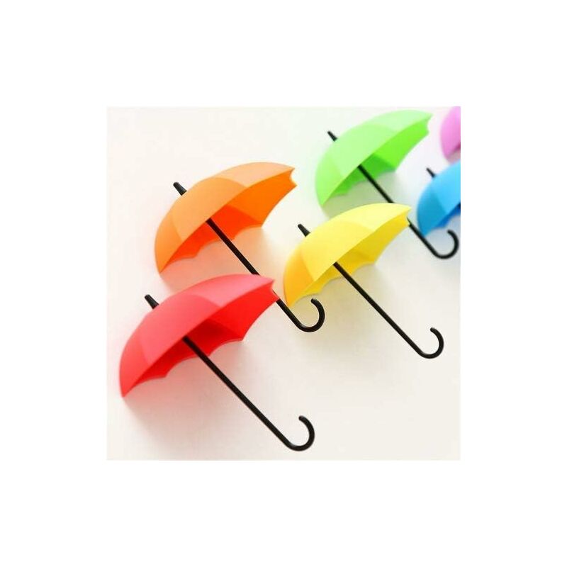 Pieces Self Adhesive Wall Key Holder Clothes Hook Rack Umbrella Stand Decorative Accessories Home Decor Accents Gift โ image 2