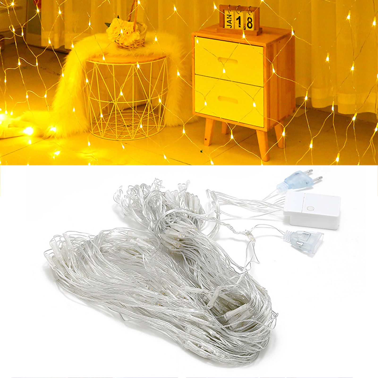 Net Mesh String LED Lights 4.9x4.9ft Waterproof Outdoor Christmas Net Lights for Christmas Outdoor Wedding โ image 4
