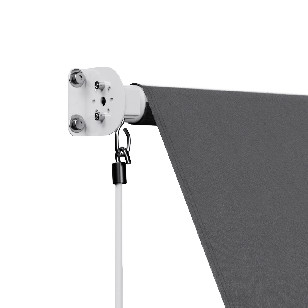 Instahut Retractable Fixed Pivot Arm Window Awning Outdoor Blinds 2.1X2.1M Grey โ image 3