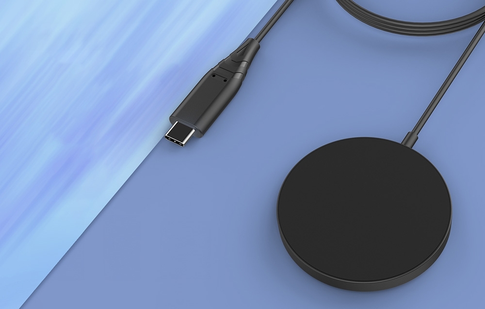 CHOETECH T518-BK15W Removable Fast Wireless Magenetic Charger for iPhone12/13/14/15 & More with 1M Cable — image 2