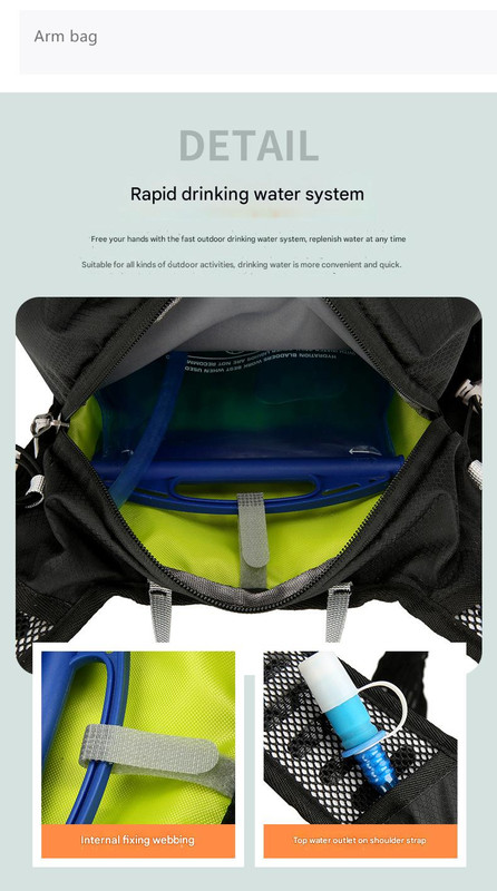 Red Lightweight 16L Outdoor Cycling & Hiking Backpack - Water-Repellent Nylon Daypack with Reflective Strips โ image 4