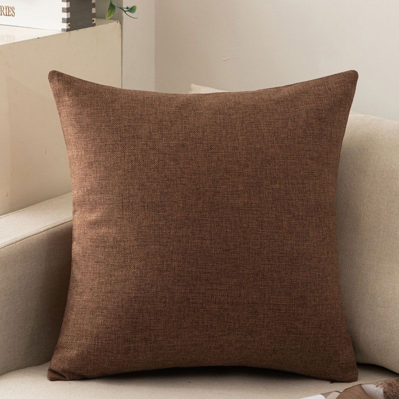 Shengdu Solid Color Polyester Pillow Case 40x40cm Csmm Dark Curry 45*45cm single pillowcase