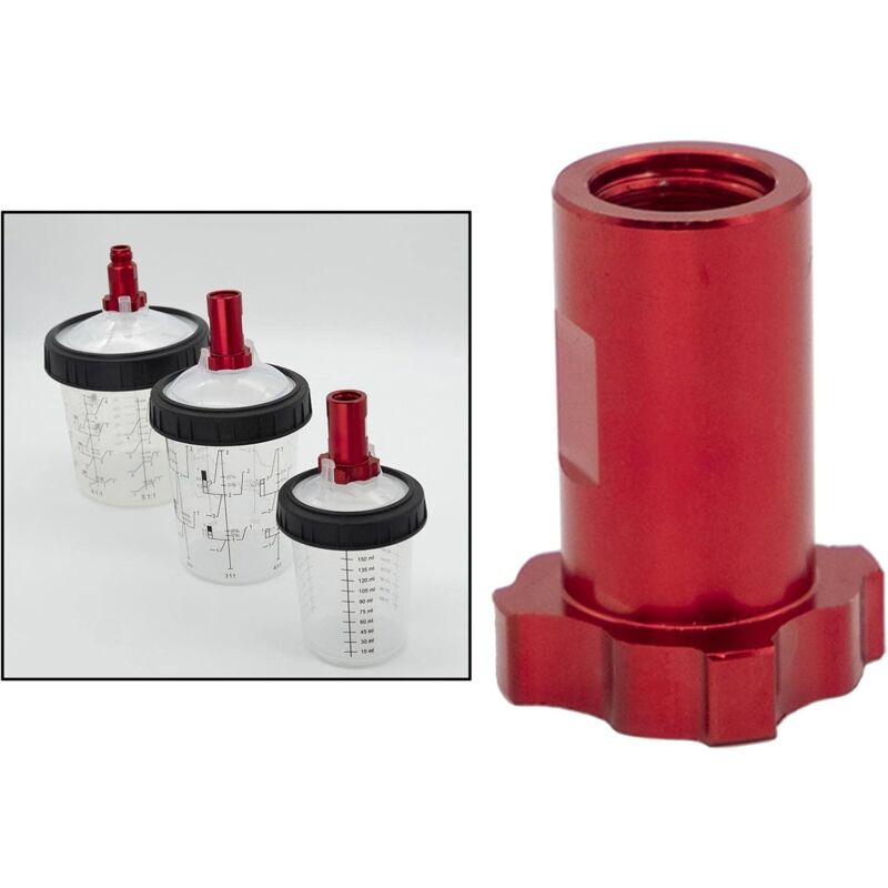 Spray Cup Connector, Disposable Spray Gun Release Cup Adapter Connector For Paint Sprayers, Internal M14X1 โ image 2