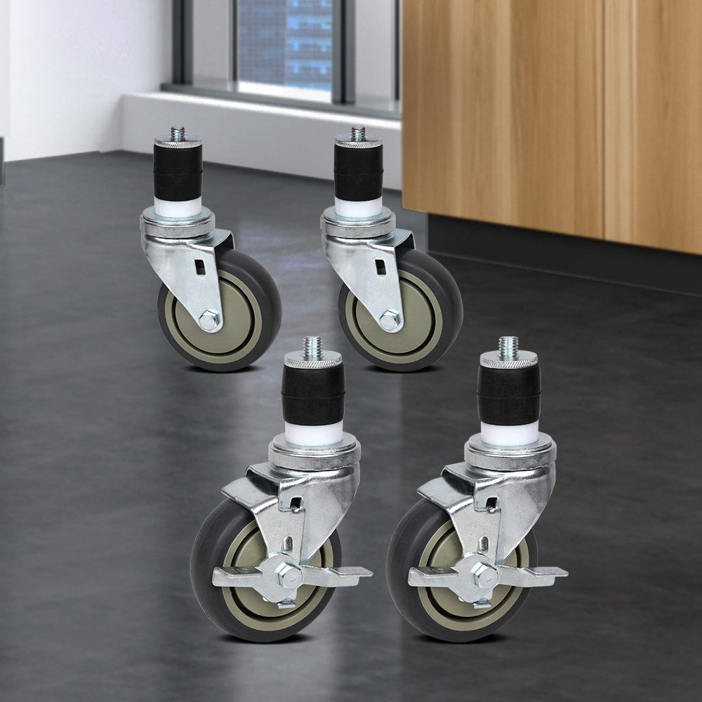 Cefito 4" Swivel Castor Wheels Stainless Steel Kitchen Bench Set of 4 โ image 6
