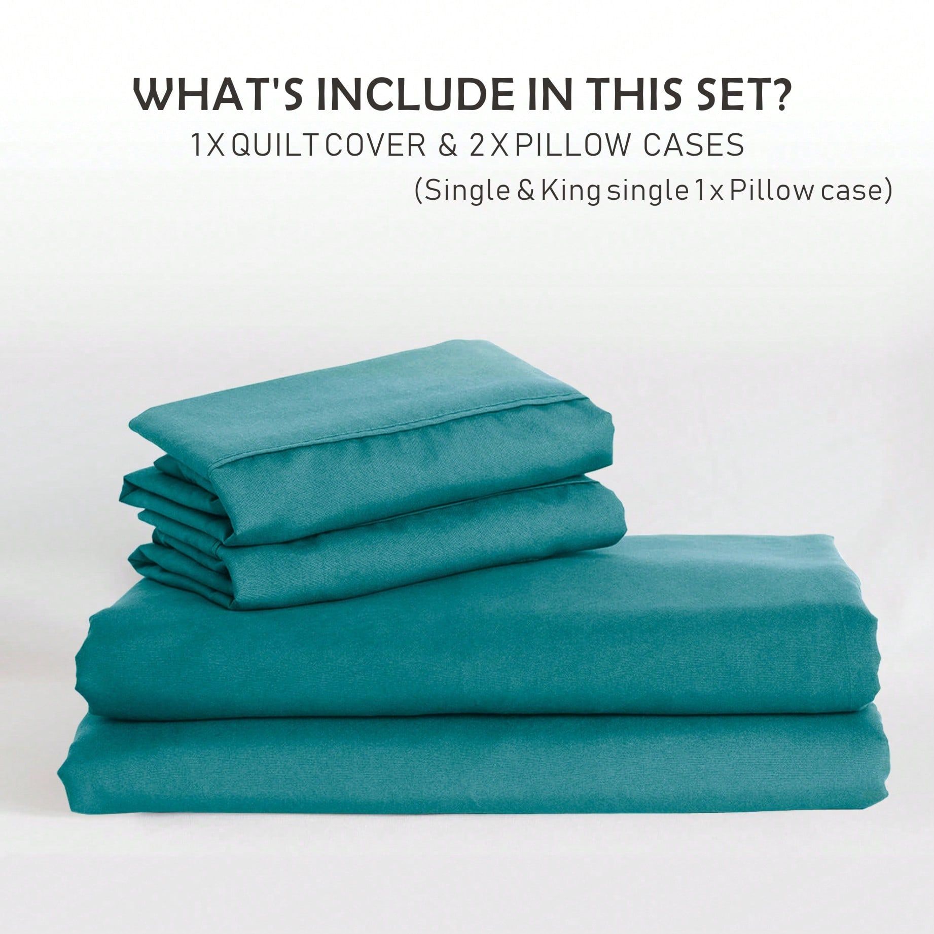 Hotel Soft Microfiber Duvet Cover Set-2000TC Quilt Cover Set & Pillowcases -1 Donna Cover Zipper Closure & 1 x Pillowcases-Breathable Bedding - Wrinkle, Fade — image 5