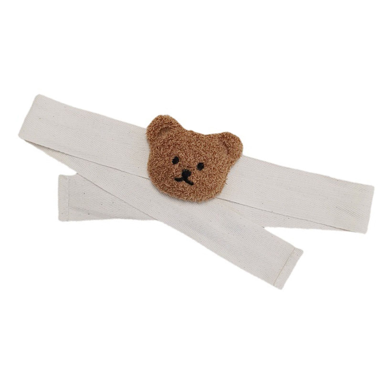 Curtain Tiebacks Embroidered Bear Head Curtain Strap Tie Rope Children Room Decoration Brown Bear โ image 4