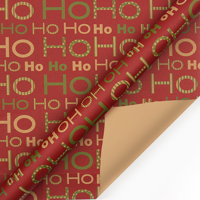 Christmas Wrapping Paper - 6 Sheets - Retro & Vintage Design - Complete Set with 2x Rope, Tape & Stickers - Gift Wrap — image 3