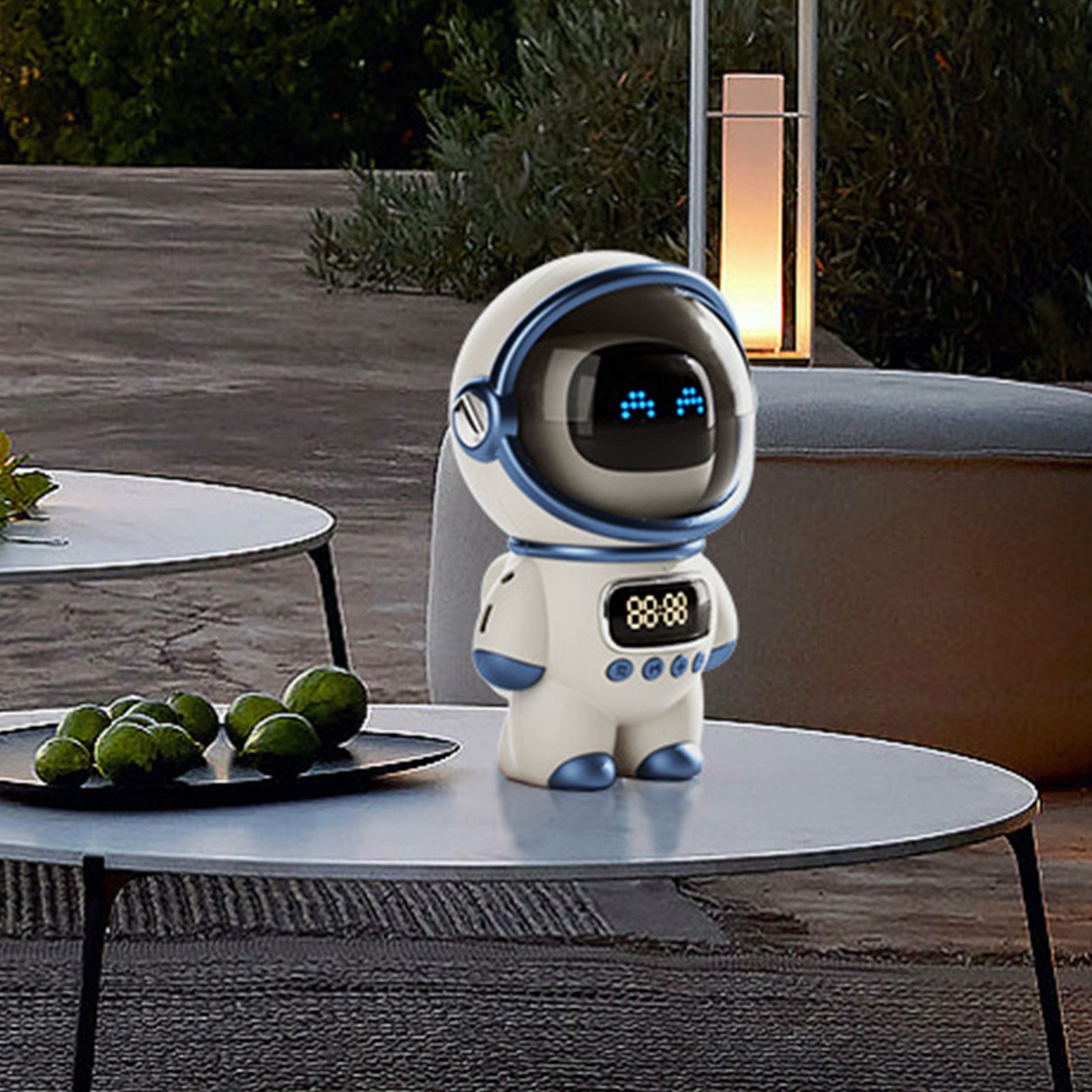 The Astronaut Speaker AI Intelligent Voice Bluetooth Speaker Clock Small Night Light Birthday Gift White โ image 6