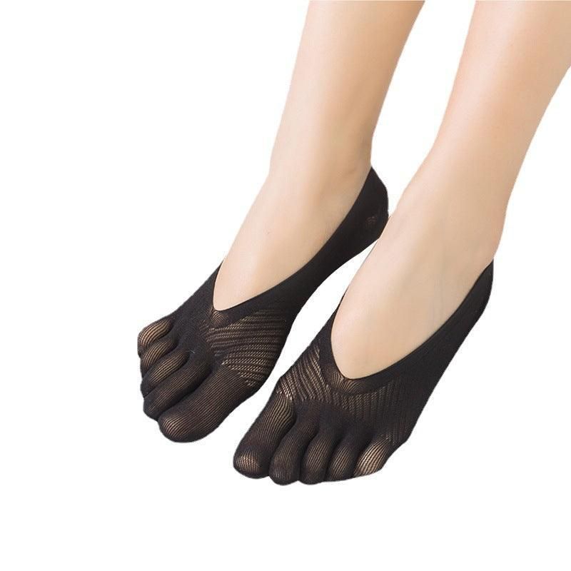 Five Finger Toe Socks Women Invisible Ankle Cut No Show Liner Low Cut Packs - Skin 3 Pairs — image 4