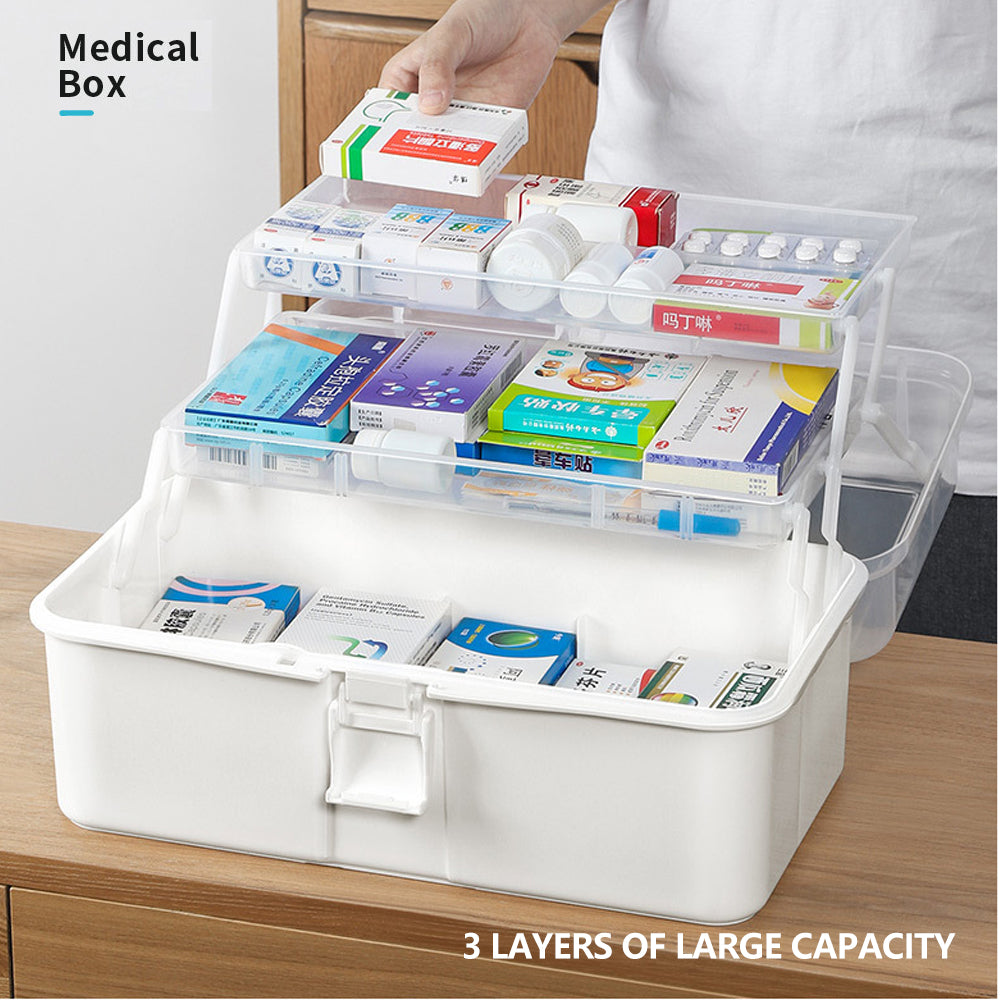 3 Layers Large Portable First Aid Kit Emergency Medical Storage Medicine Organizer โ image 4