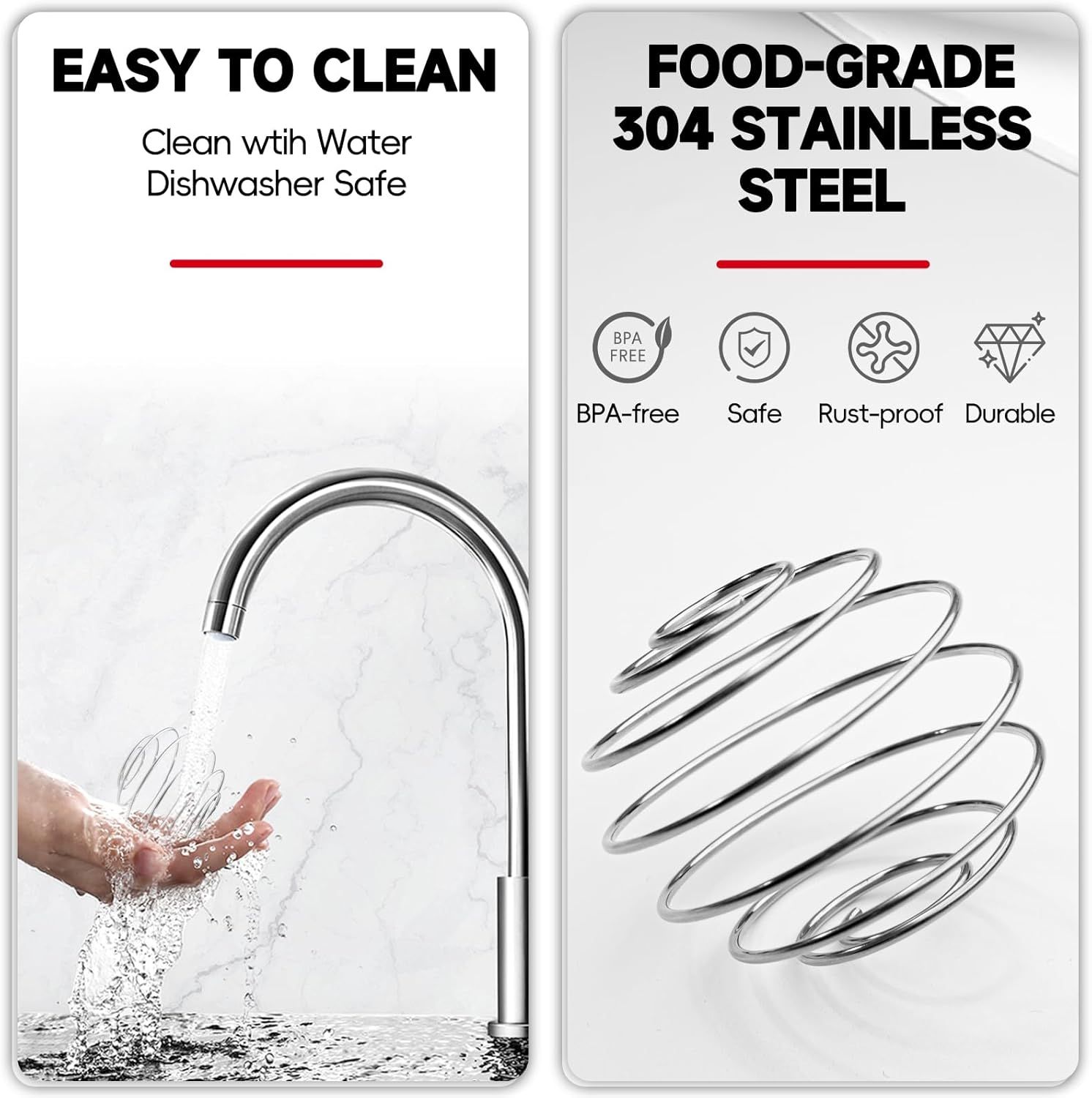 6 Pcs Large Size Shaker Balls Stainless Steel Shaker Ball Whisk for Protein Shakes,Milkshake,Shaker Cup Blender Bottle (Diameter 2.2inch) — image 4