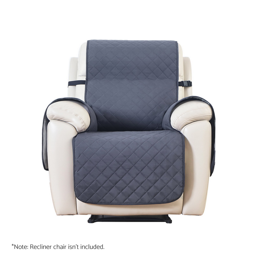 Artiss Recliner Chair Cover Water Repellent Non Slip Grey โ image 3