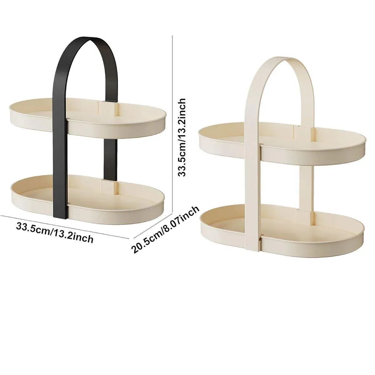 Cosmetics Organizer Desktop Storage Rack Makeup Skin Care Perfume Holder Box - Black — image 4