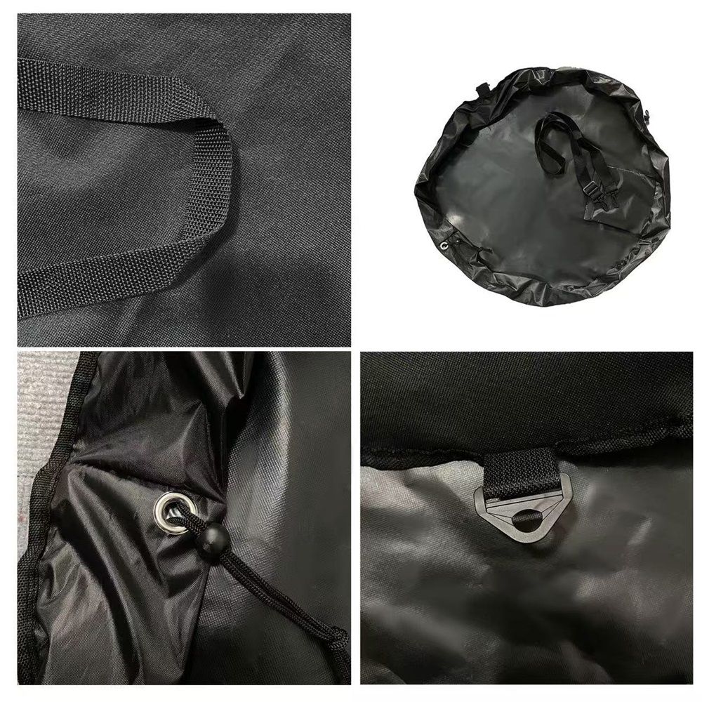 Wetsuit Change Mat, Portable Large Beach Dry Bag Waterproof Changing Mats with Shoulder and Handle Strap for Surfing(90cm) — image 5