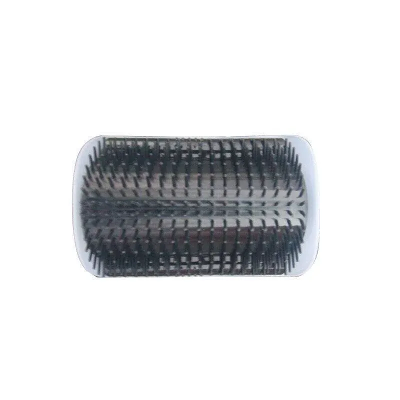 Pet Cat Self Massage Brush Comb Scratcher Wall Corner Self Groomer Grooming Toys - Black