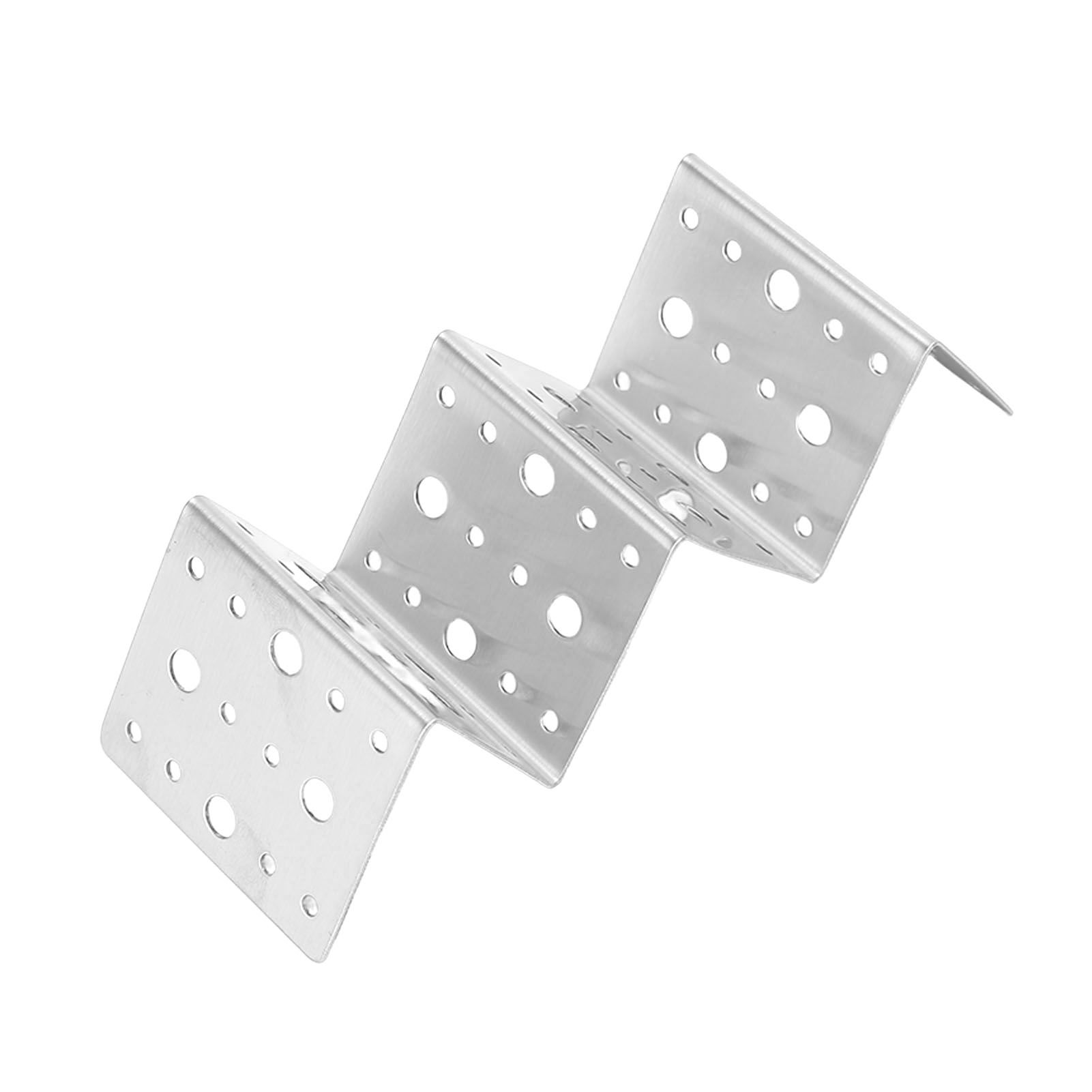 Taco Holder Round Holes Stainless Steel Taco Holder Stand Dishwasher Oven and Grill Safe 14x5x4cm / 5.5x2.0x1.6in โ image 5