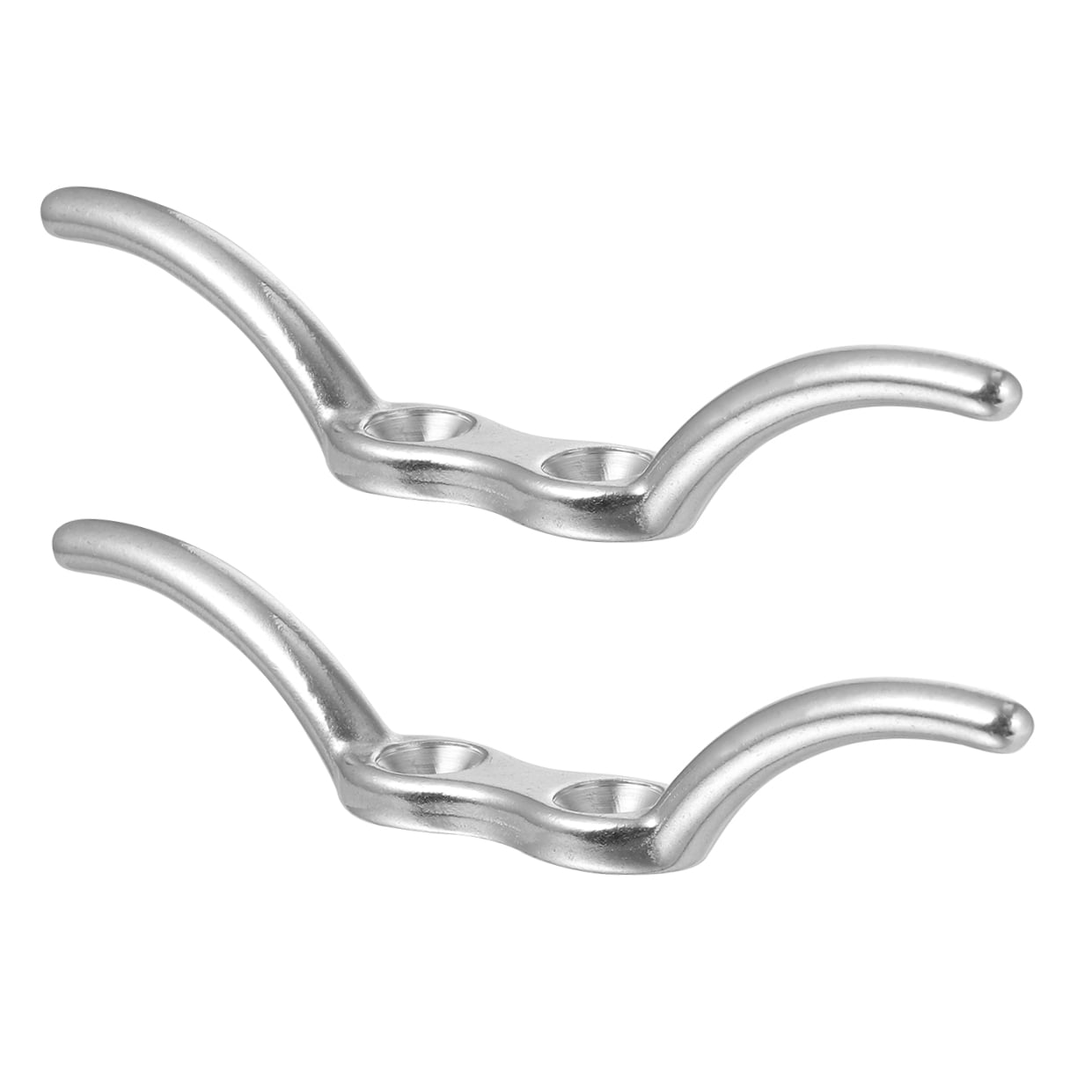 2Pcs Silver Cleat for Boat Accessories Marine Latches 11Cm 4 Inches Stainless Steel โ image 4
