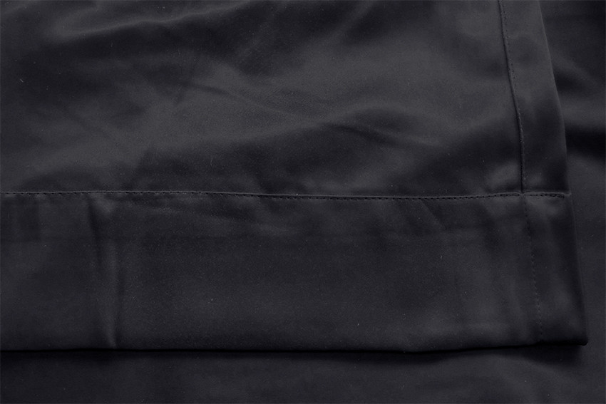 Blockout Curtains 2pcs 137x160cm PINCH PLEAT Blackout High Level Fabric Black — image 3